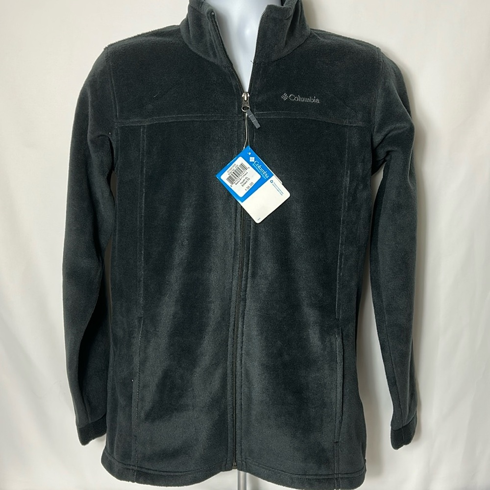 Columbia Youth Size XL Black Fleece Full Front Zip Closure Jacket